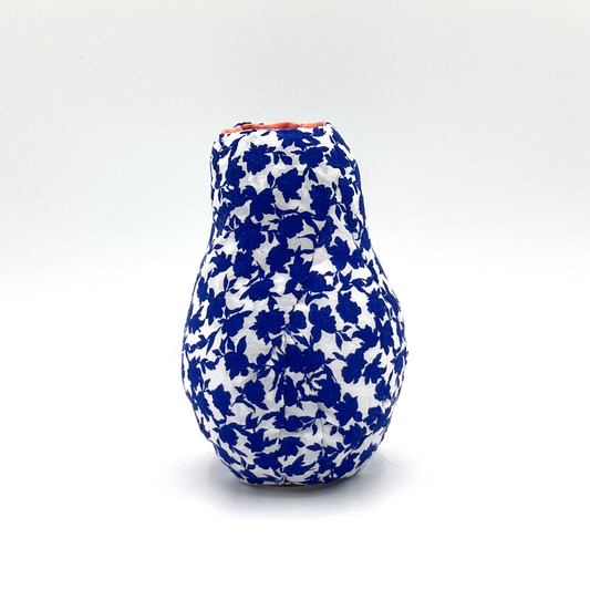 Soft Vase - Blue and White