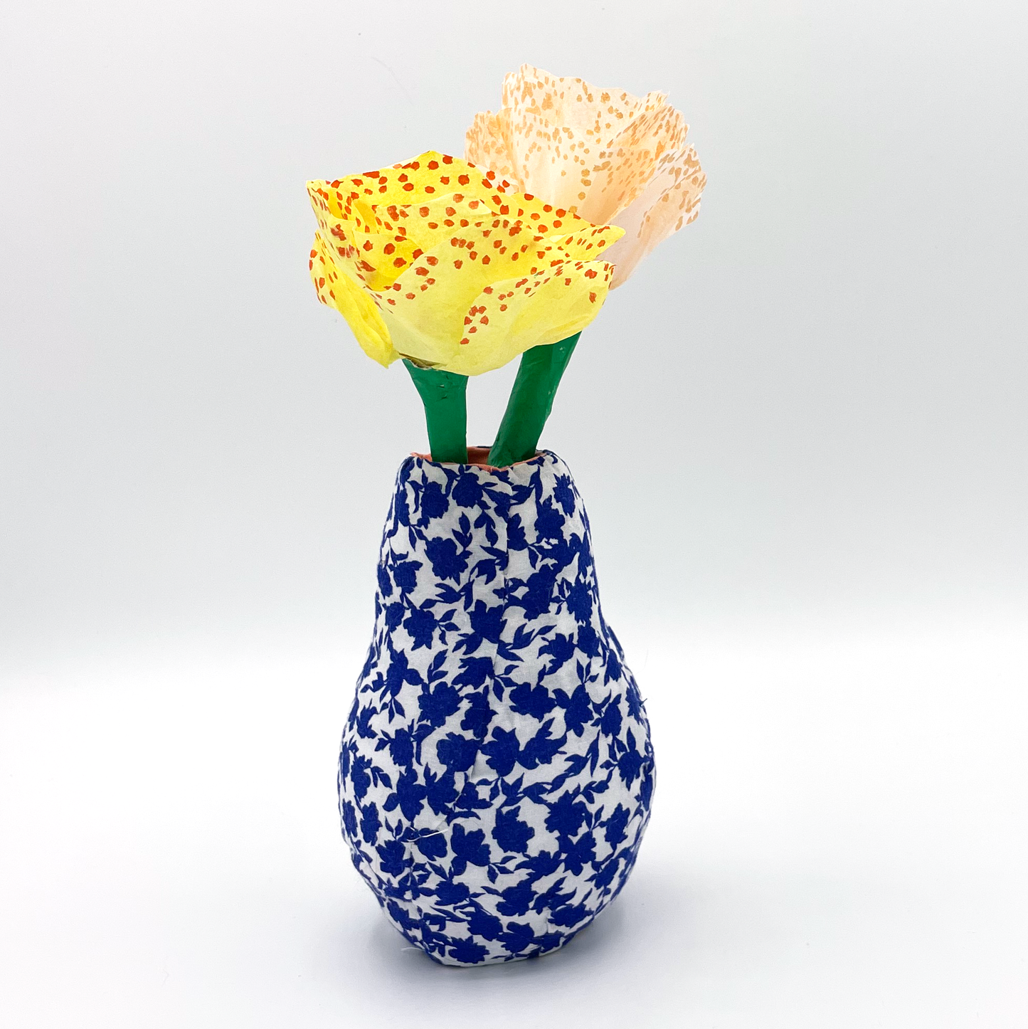 Soft Vase - Blue and White