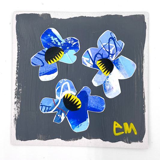 Graffiti Flowers - Blue